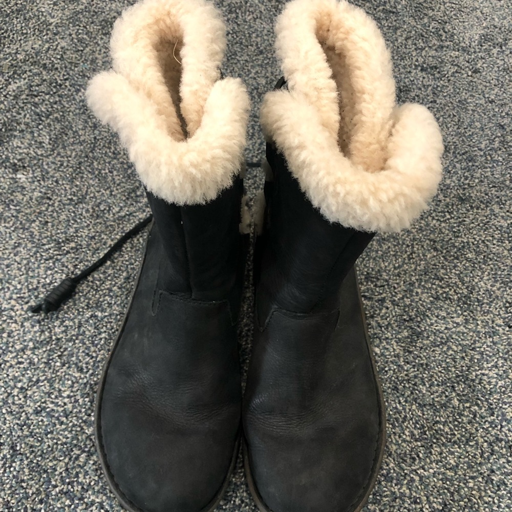Ugg lace up boots.